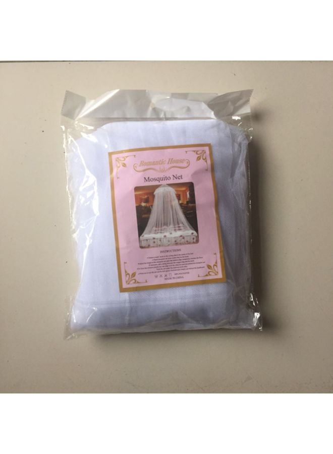 Bed Mosquito Net Polyester White 250x60x850cm