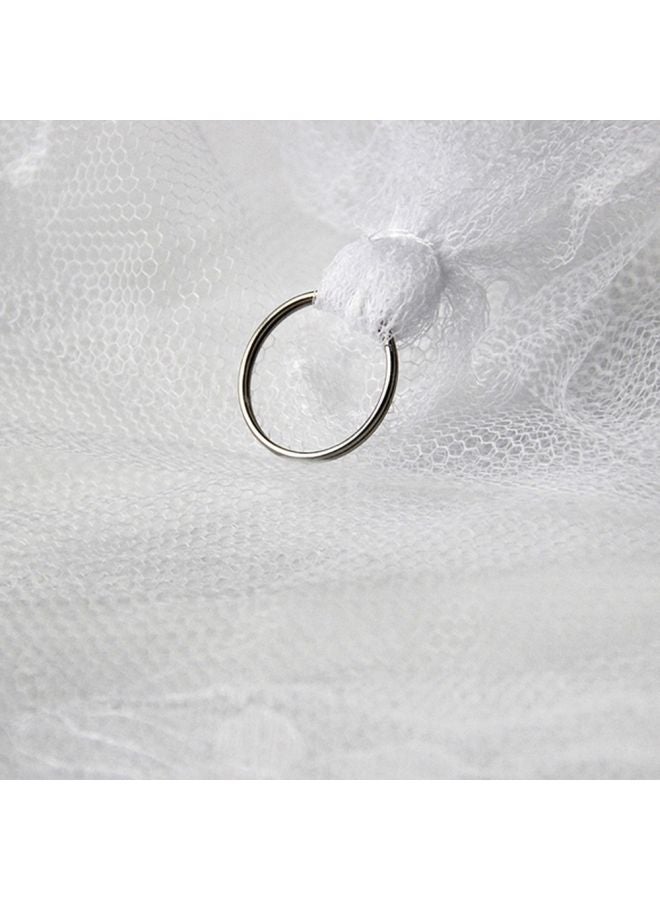 Bed Mosquito Net Polyester White 250x60x850cm
