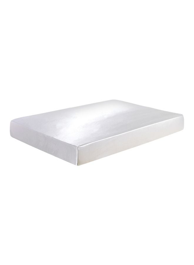 Mattress Encasement Cover Polyester White 153x203x30cm  - Image 1