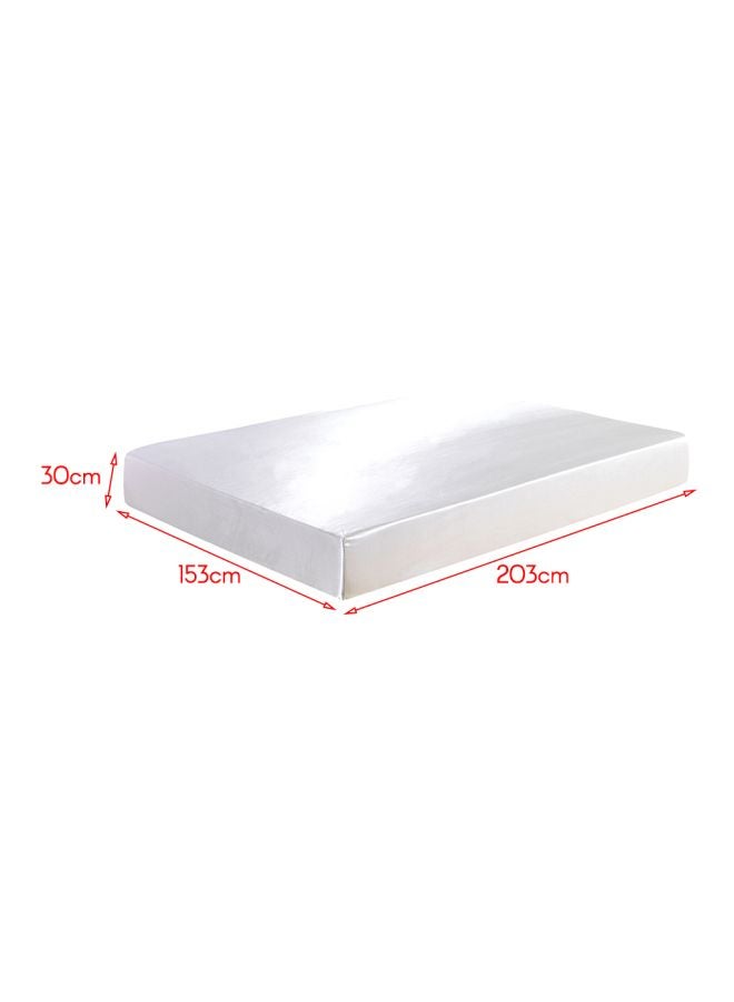 Mattress Encasement Cover Polyester White 153x203x30cm  - Image 2