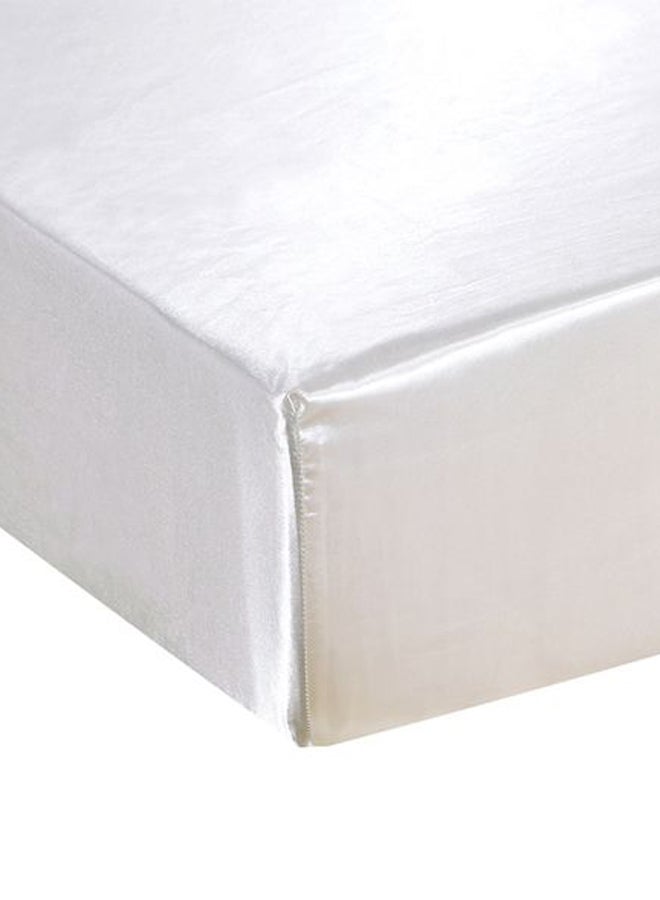 Mattress Encasement Cover Polyester White 153x203x30cm  - Image 3