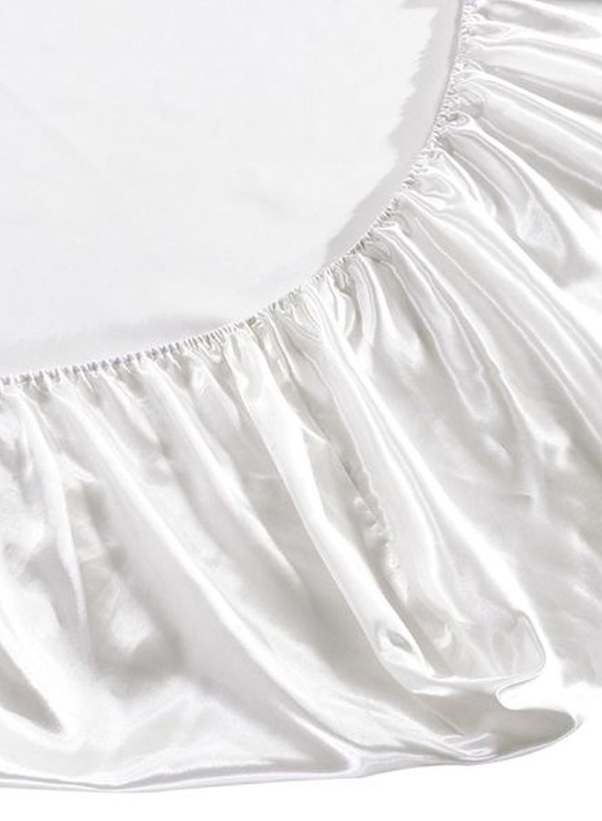 Mattress Encasement Cover Polyester White 153x203x30cm  - Image 4