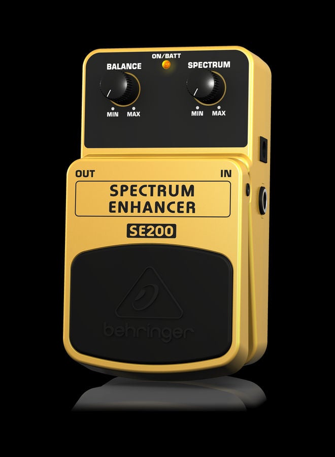 behringer Sound Enhancement Effects Pedal SE200 Yellow - Image 2