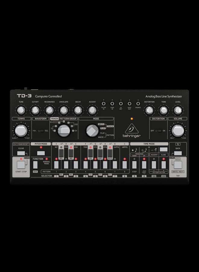 behringer Analog Bass Line Synthesizer TD3BK Black - Image 3