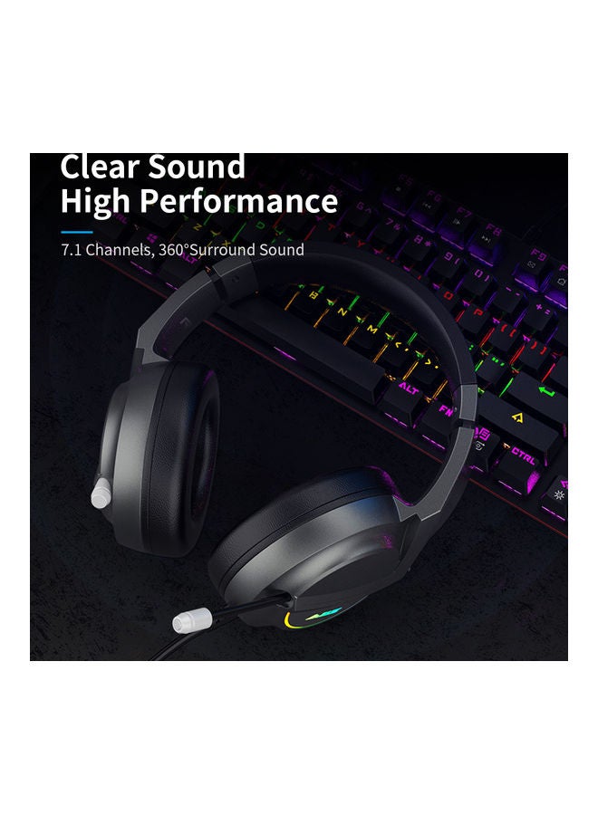 Ajazz Gaming Over Ear Wired Headset With Mic For PS4/PS5/XOne/XSeries/NSwitch/PC - Image 2