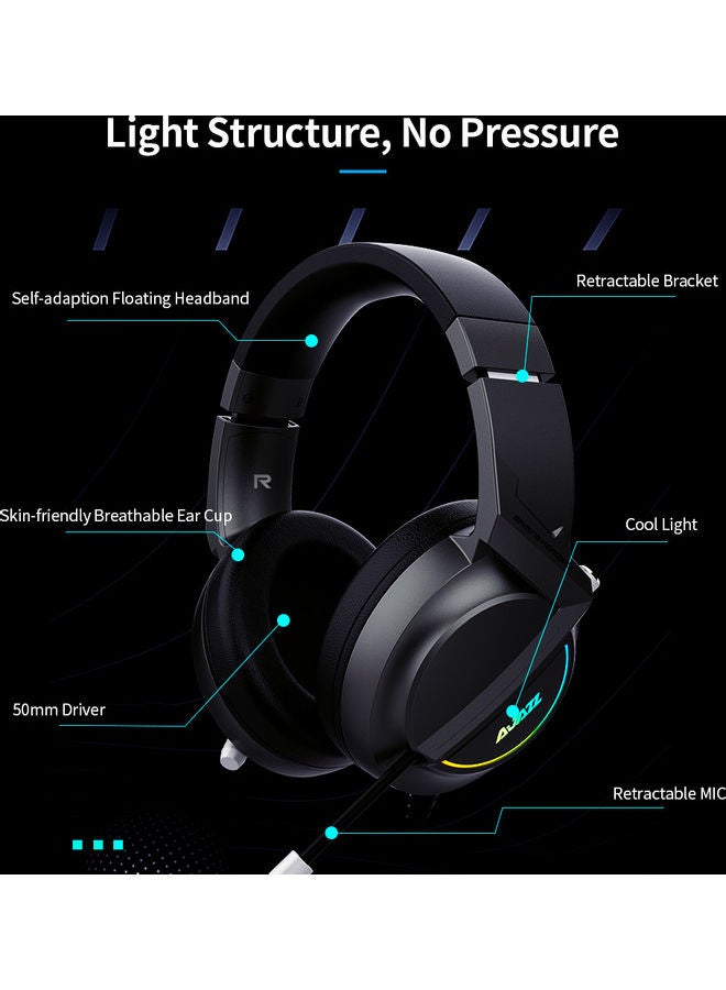 Ajazz Gaming Over Ear Wired Headset With Mic For PS4/PS5/XOne/XSeries/NSwitch/PC - Image 3