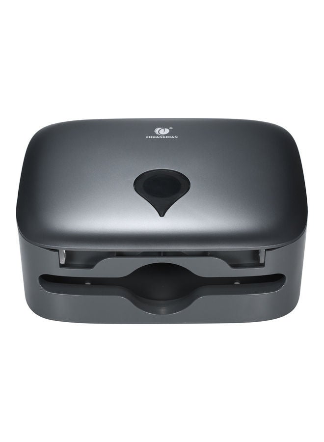 CHUANGDIAN - Wall Mounted C-Fold Toilet Paper Tissue Dispenser Grey 26.7*10.2*21.3cm - Image 1