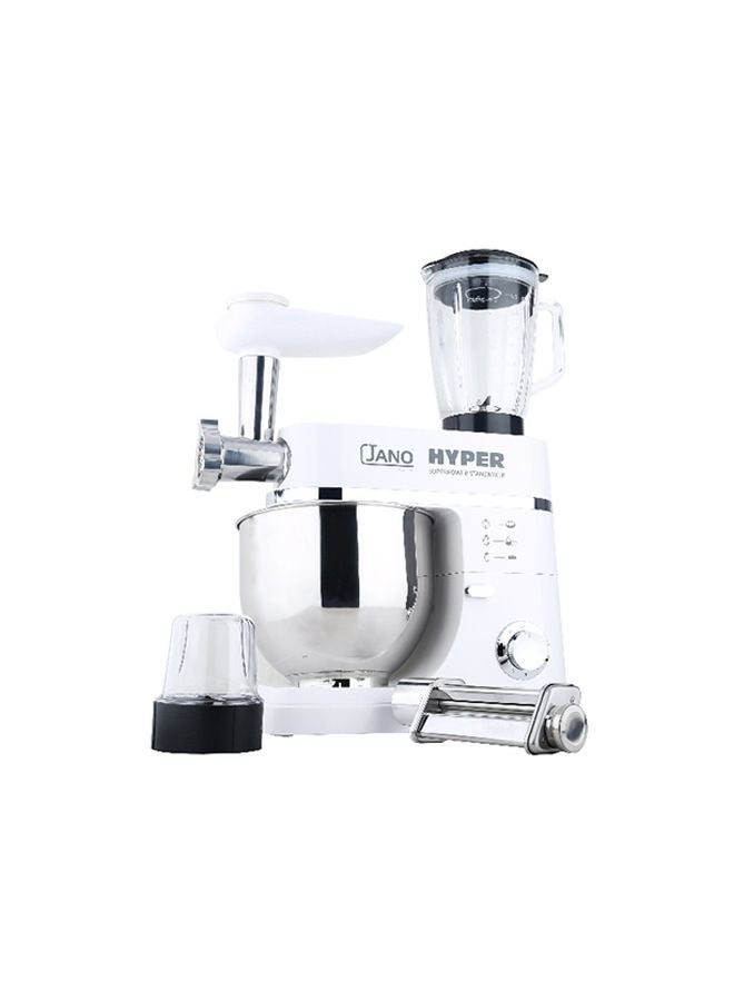 Jano Stand Mixer 1200W 7.0 L 1200.0 W JN1212 White/Silver  - Image 1
