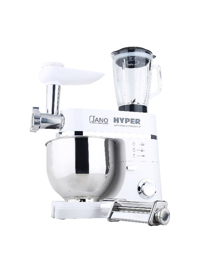 Jano Stand Mixer 1200W 7.0 L 1200.0 W JN1212 White/Silver  - Image 2