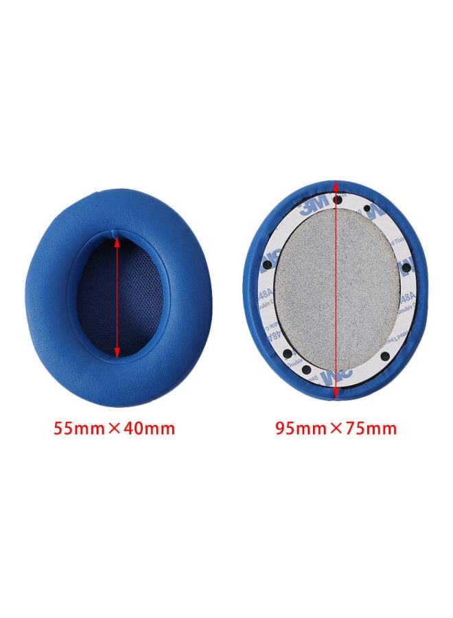 Pair Of Replacement Ear Pad Cushions For Beats Studio 2.0 Wireless Headset Blue