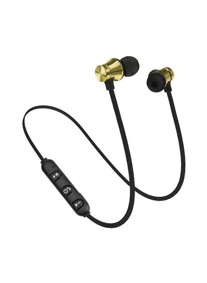 Stereo Bluetooth In-Ear Earphones With Mic Gold - Image 1