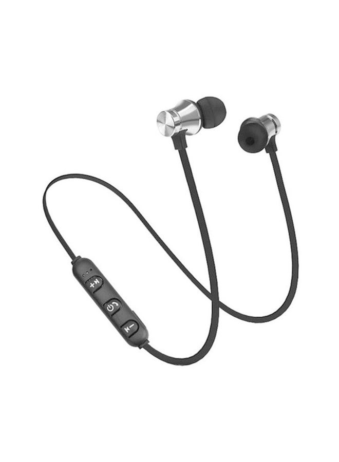 Stereo Bluetooth In-Ear Earphones With Mic Silver - Image 1