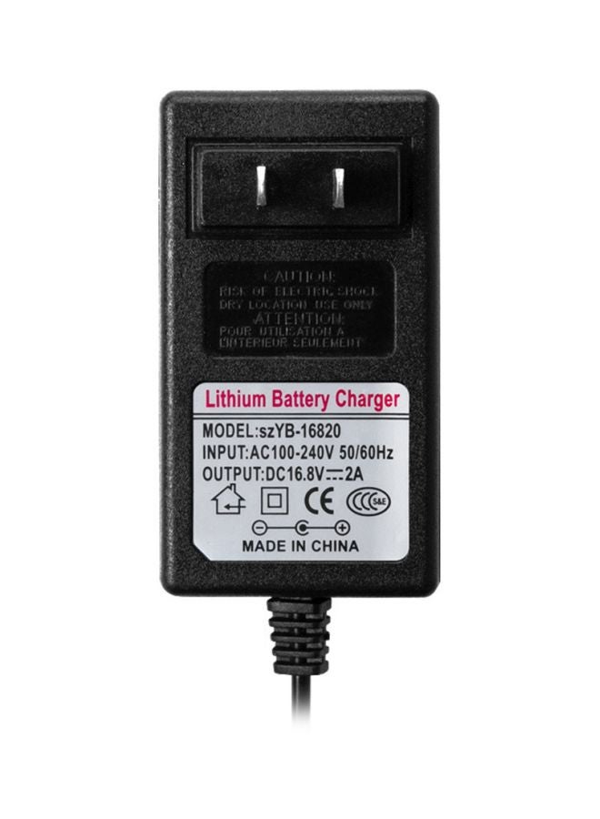 Generic - Lithium Battery Charger Adapter Black - Image 1