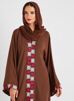 حياة عباية بقصة كلاسيكية بني  - Image 3