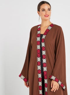 حياة عباية بقصة كلاسيكية بني  - Image 4