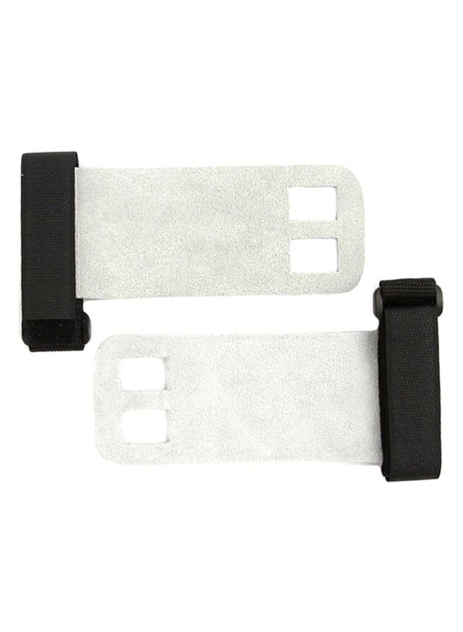 Generic 2-Piece Double Hole Weightlifting Protective Gloves L  - Image 1