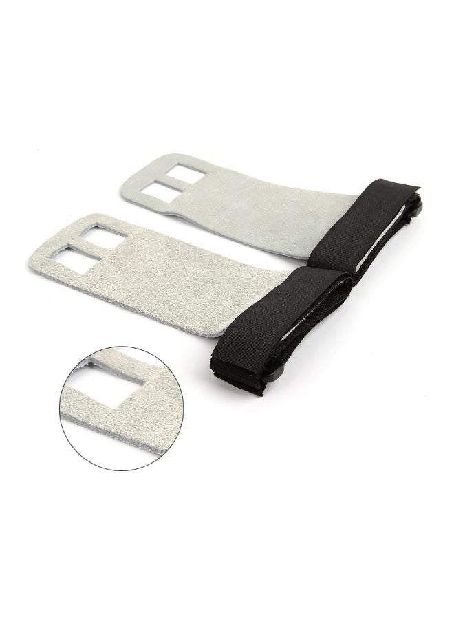 Generic 2-Piece Double Hole Weightlifting Protective Gloves L  - Image 2