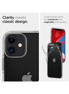 Generic Liquid Crystal designed for iPhone 12 Mini case/cover Crystal Clear  - Image 2