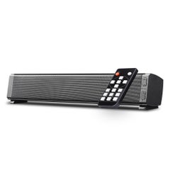 Wired and Wireless Mini Soundbar Bluetooth Speaker Black