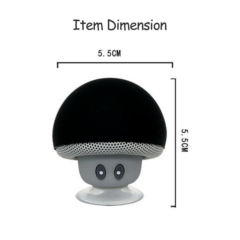 Cartoon Mushroom Head Bluetooth Speaker Red/Grey - Image 5