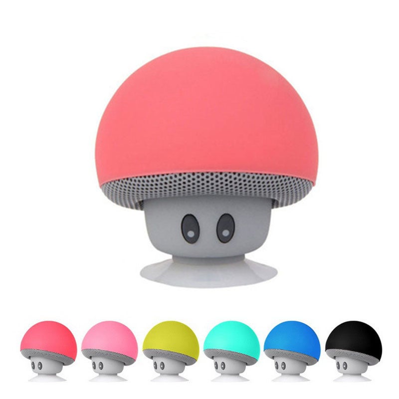 Cartoon Mushroom Head Bluetooth Speaker Red/Grey - Image 3
