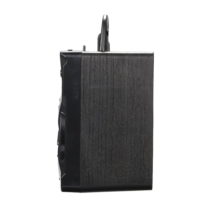 Portable Support TF Card Square Bluetooth Speaker Black/Silver - Image 3