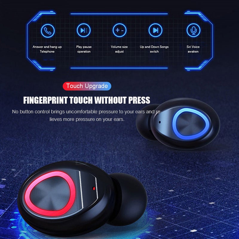 Generic - V10 TWS BT 5.0 Wireless Earphones Black - Image 1