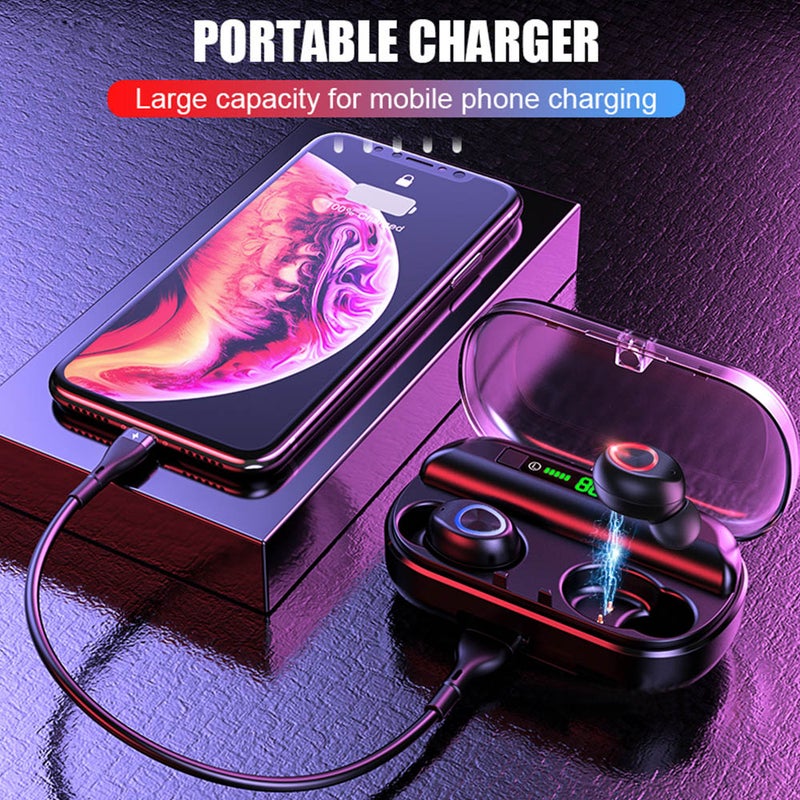 Generic - V10 TWS BT 5.0 Wireless Earphones Black - Image 1