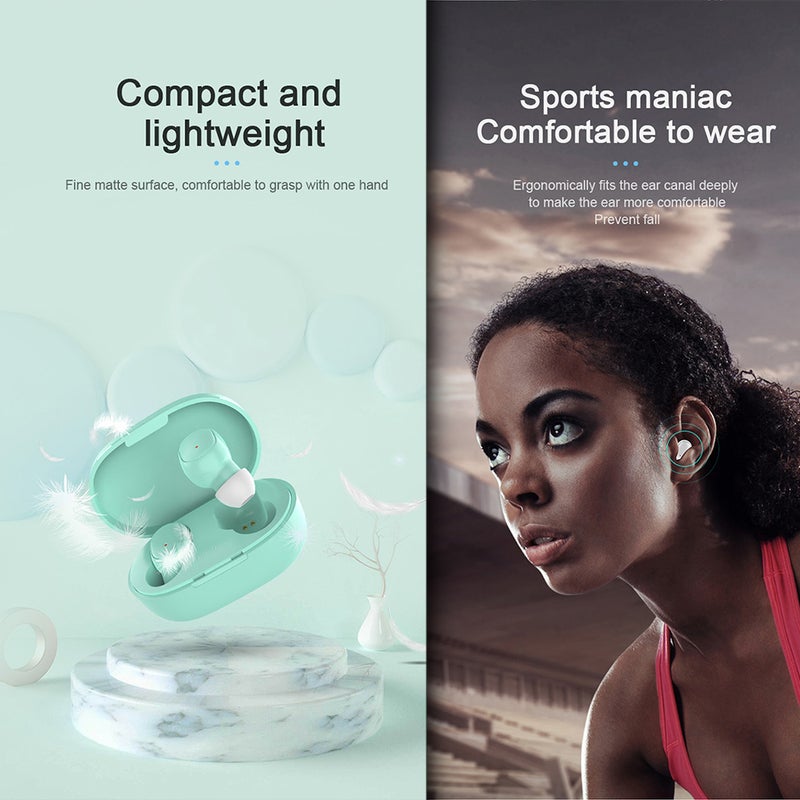 Generic - A6S Pro TWS Wireless Headphones Earphones Auto Pairing Blue - Image 1