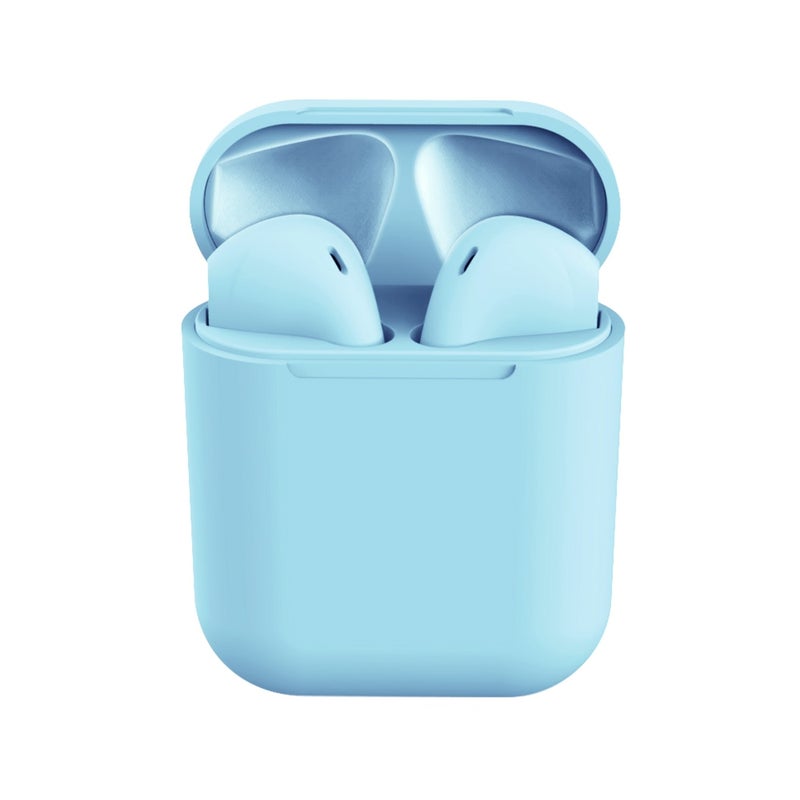 Generic - Inpods 12 TWS Earphones Wireless Headset Sports Earbuds Light Blue - Image 1