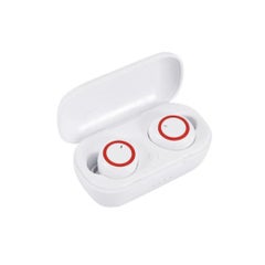 TWS Wireless Earphones Chargeable Headsets White