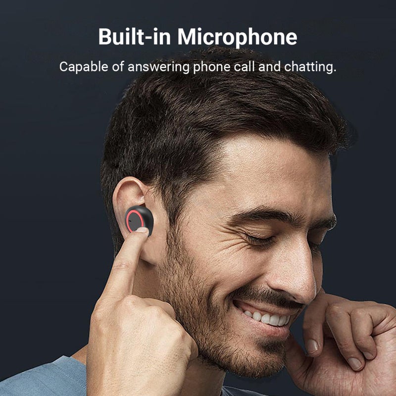 Generic - TWS Wireless Earphones Chargeable Headsets White - Image 1