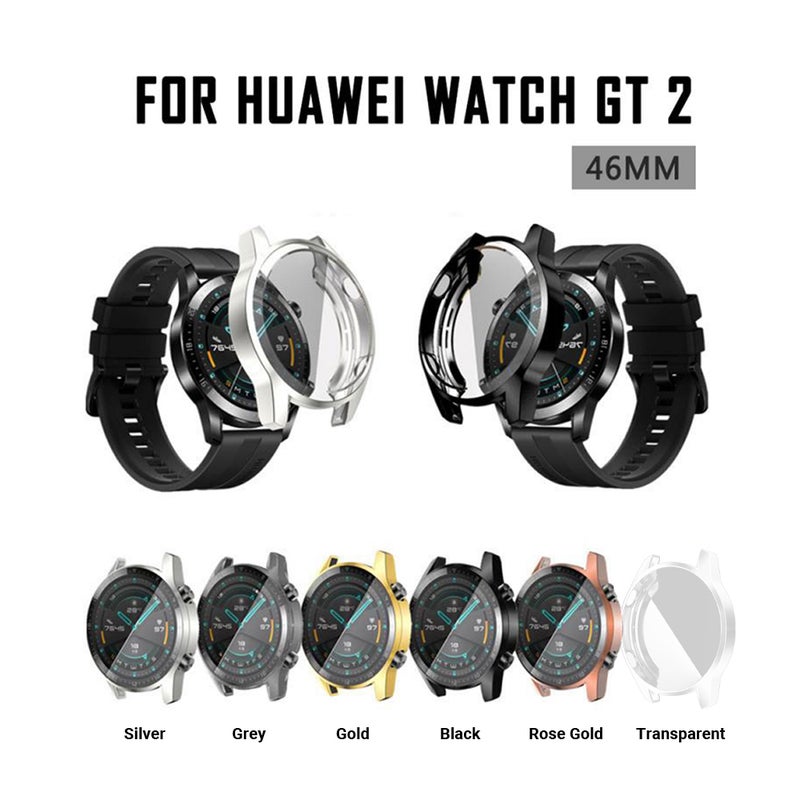 TPU Protective Watch Case Shell Compatible With Huawei Watch GT 2 Rose Gold - Image 4
