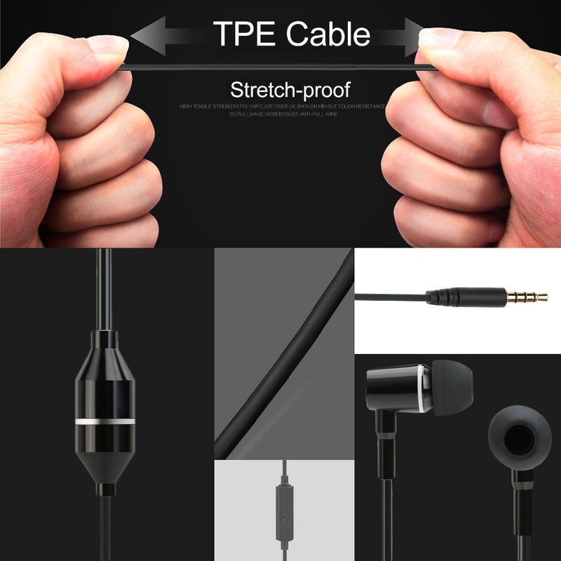 FC12 Stereo Music Headset Air Tube Black  - Image 4