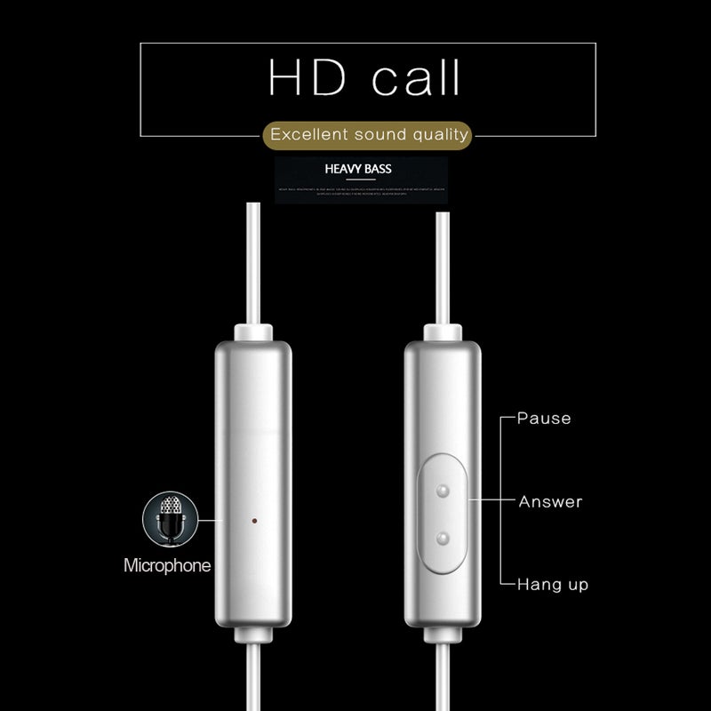 Generic - Wired Earphone Headset With Microphone Grey - Image 1