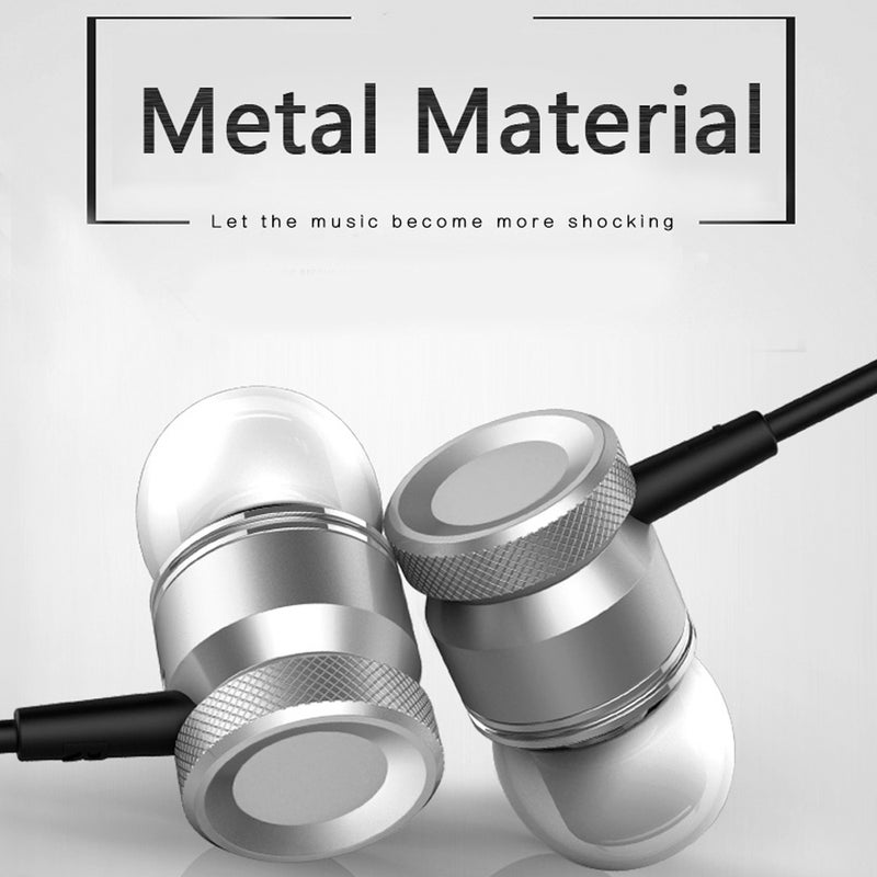 Generic - Wired Earphone Headset With Microphone Grey - Image 1