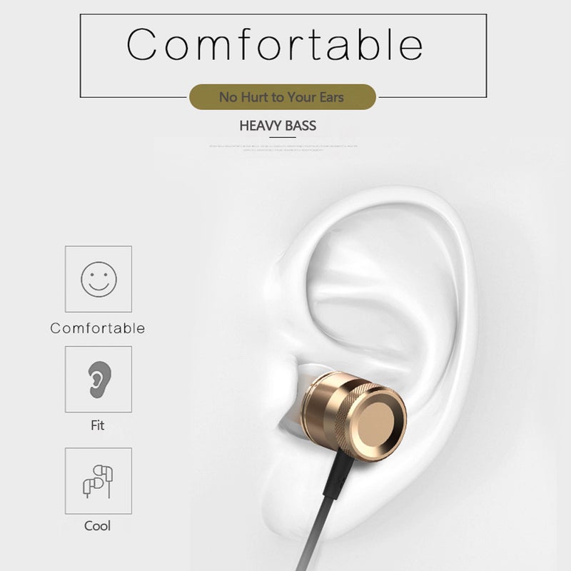 Generic - Wired Earphone Headset With Microphone Grey - Image 1