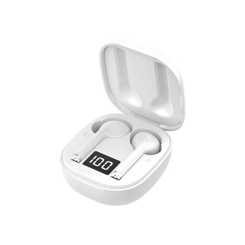 Generic - Bluetooth Wireless Earbuds With Charging Case And Microphone White - Image 1