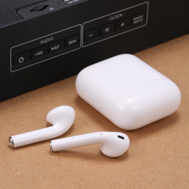 Generic - Wireless Bluetooth Earbuds With Charging Case White - Image 1