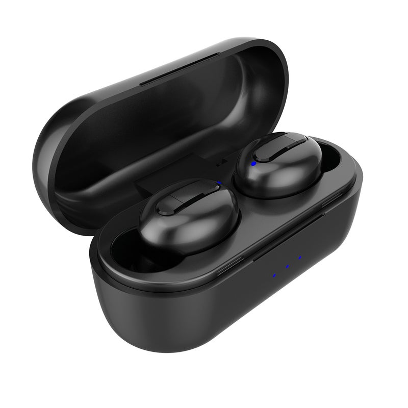 Generic - Wireless Bluetooth Earphones With Microphone And Charging Case Black - Image 1