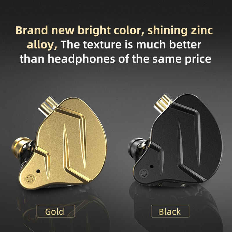 KZ - ZSN PRO X Wired In-Ear Earphones Black - Image 1