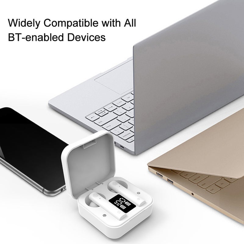 Generic - AIR 2S Bluetooth Wireless Headphones Headset White - Image 1