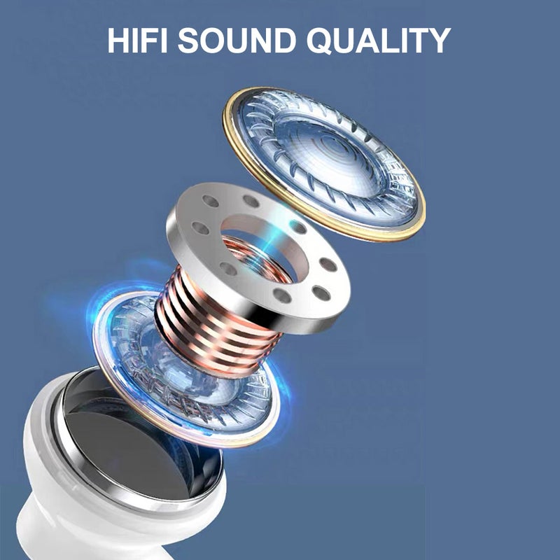 Generic - AIR 2S Bluetooth Wireless Headphones Headset White - Image 1