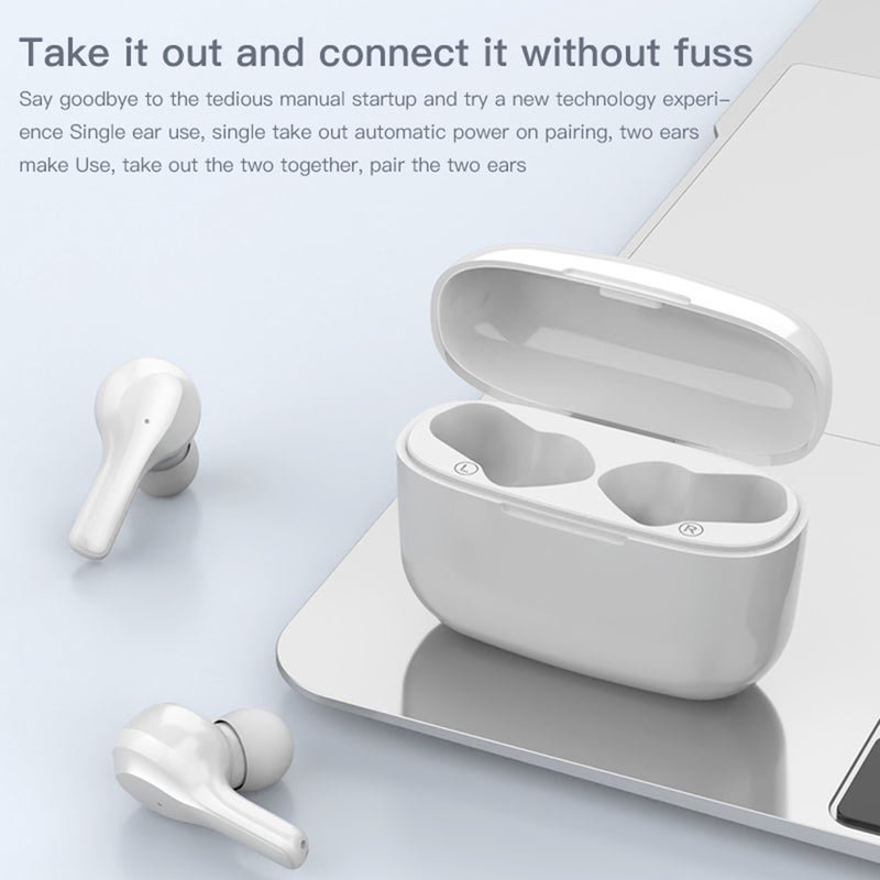 Generic - R5 Bluetooth Wireless In-Ear Stereo Headphones For Sport White - Image 1