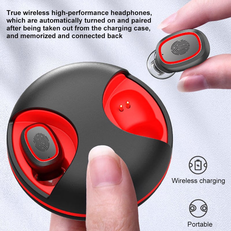 Generic - Bluetooth Wireless Earphones With Microphone Black - Image 1