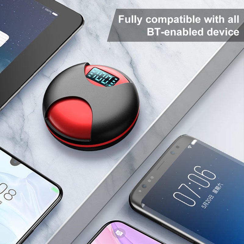 Generic - Bluetooth Wireless Earphones With Microphone Black - Image 1