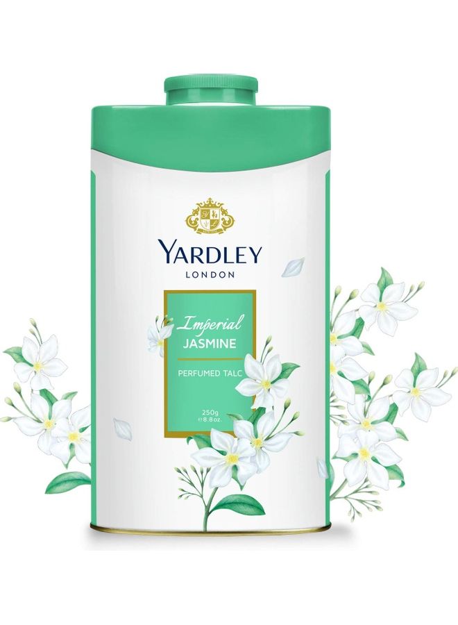 Yardley Jasmine Perfumed Talcum Body Powder 250grams - Image 1