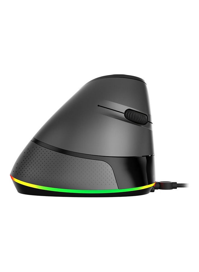 Ajazz AJ307 Vertical Gaming Wired Mice Black - Image 1