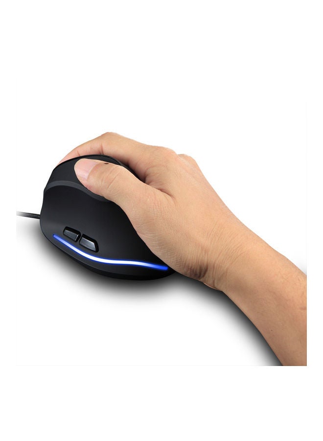 ZELOTES Wired Vertical Mouse Black  - Image 4