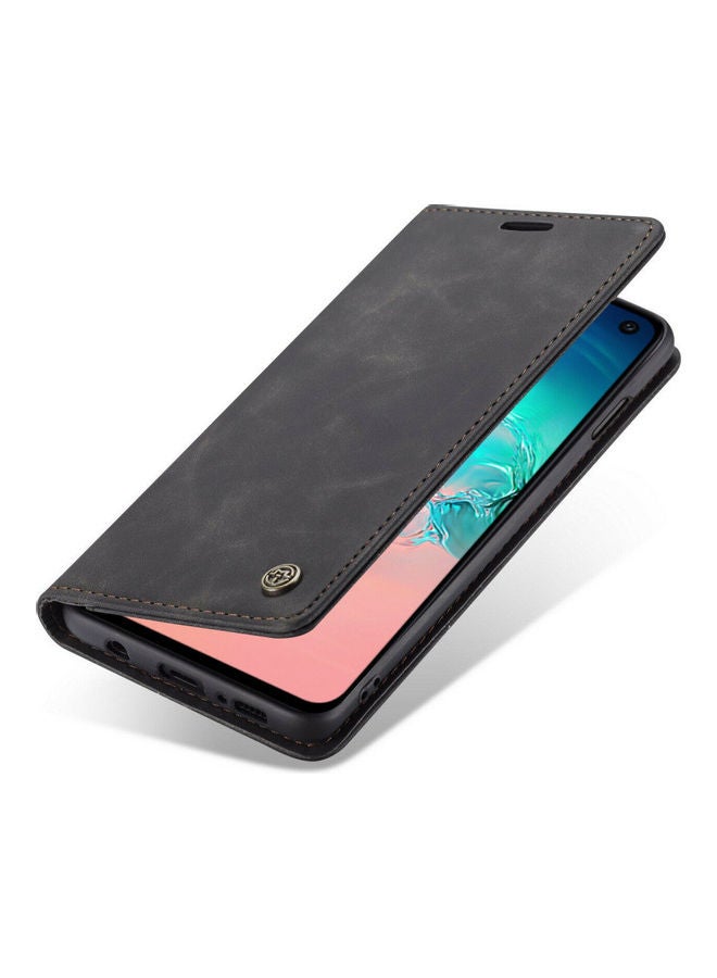 CaseMe - Flip Leather Case For Samsung Galaxy Note 10 Plus Black - Image 1